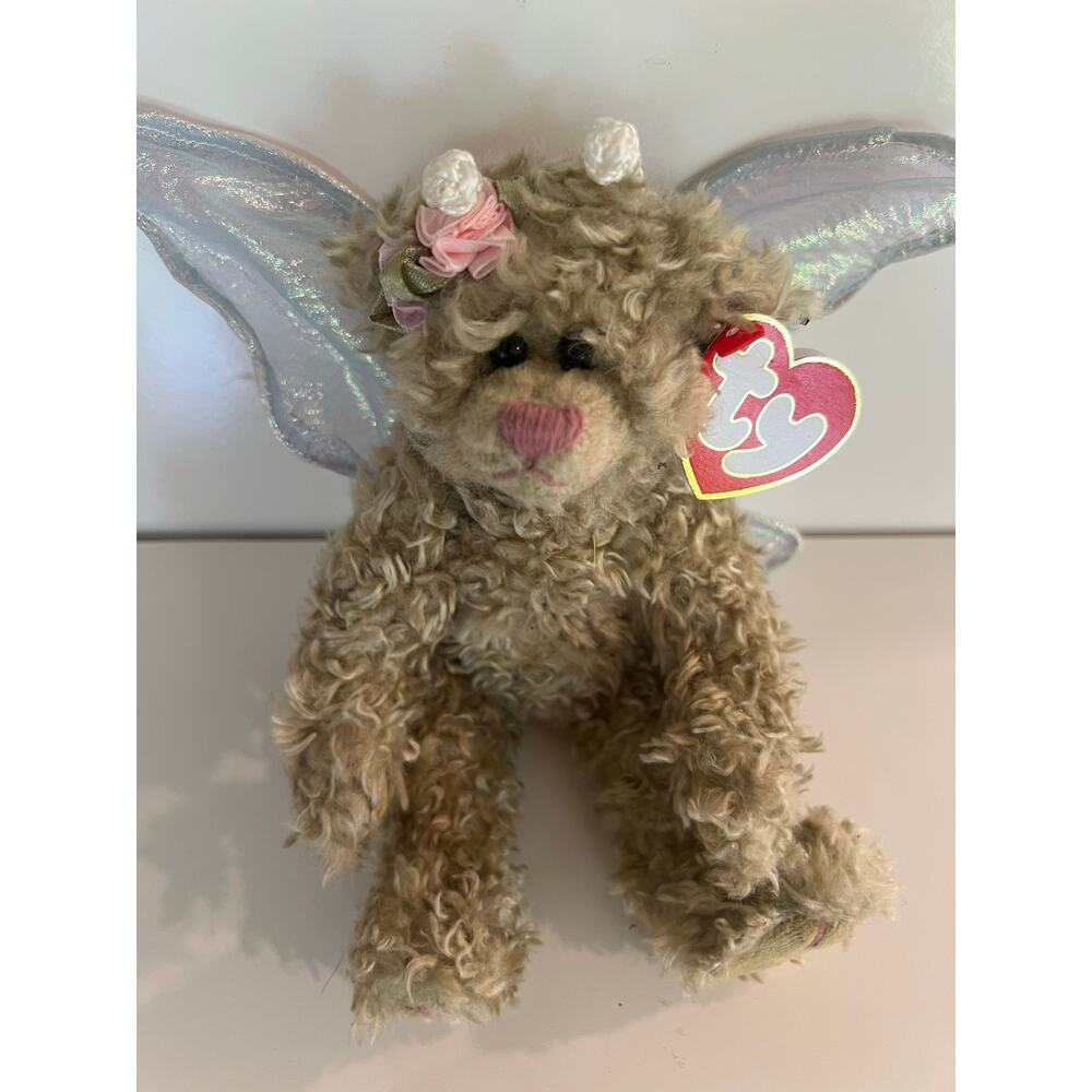 Ty Beanie Baby 1993 Rafaella the Bear Angel Beanbag Plush Toy Collectible JL